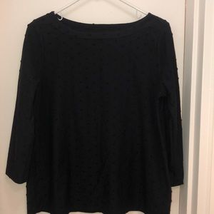 Ann Taylor Loft boatneck swingy top, 3/4 lsleeves.